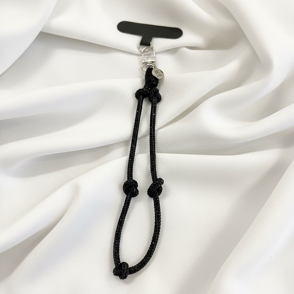 LUCE MINI - cordino porta cellulare con strass